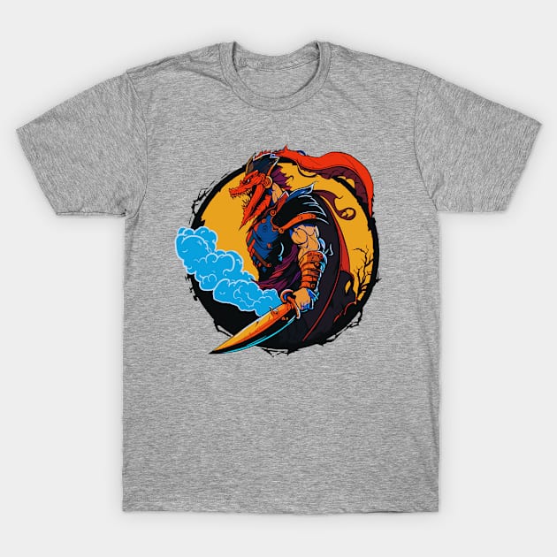 Dragon Slayer, People's Champion - Legendary Hero | Dungeons & Dragons Tabletop inspired High Fantasy Art of a Powerful Warrior T-Shirt by SunnyFriends